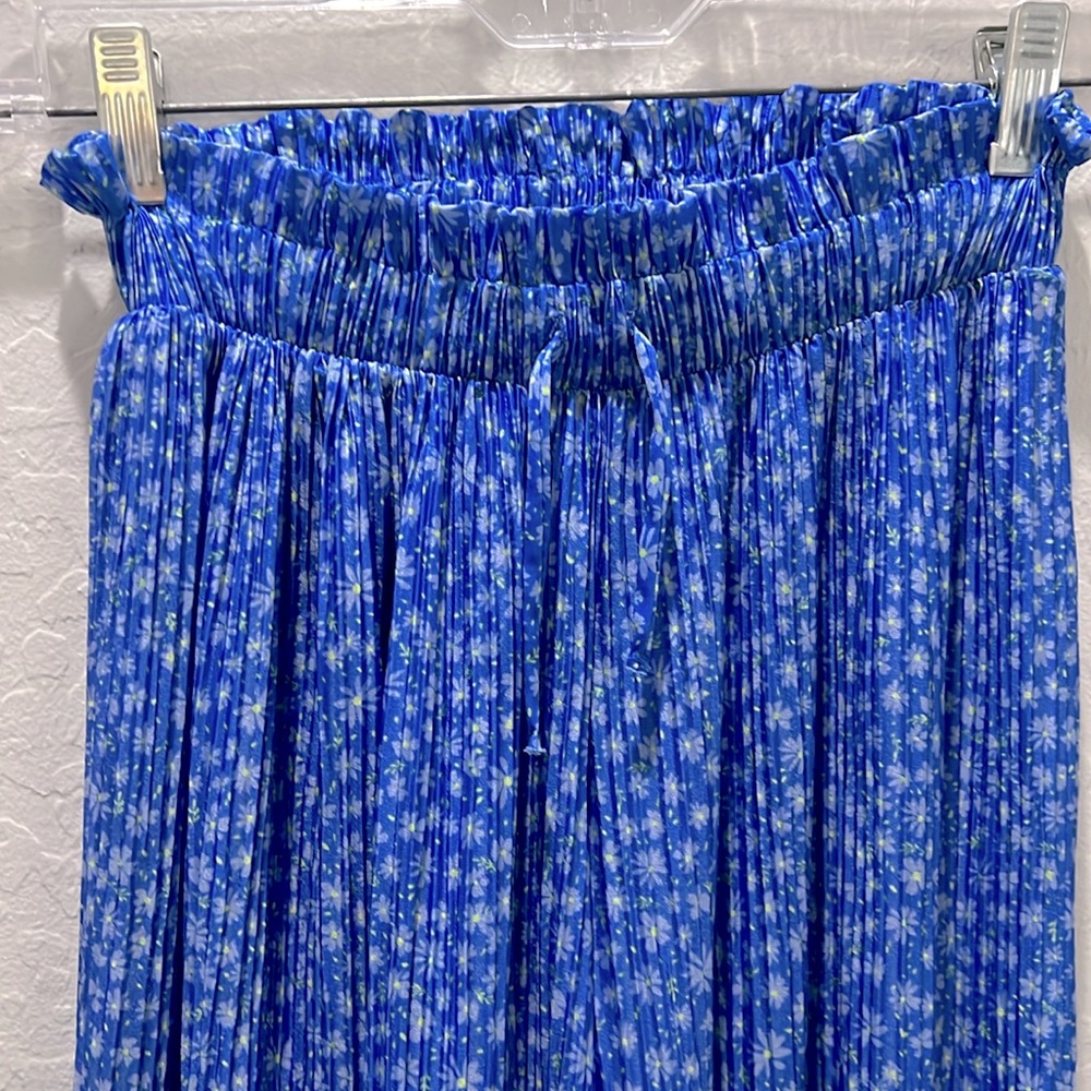 Blue flowy Zara kids pants